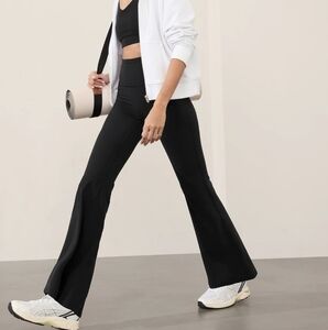 Athleta Elation Ultra High Rise Flare Pant in Black